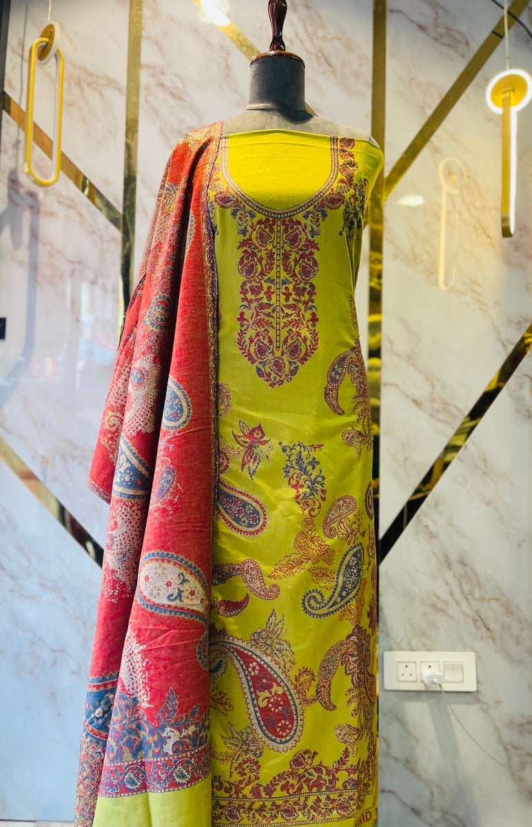 Premium kani Wollen Party Suits (100% Handmade)