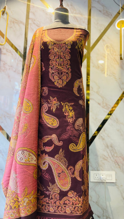 Premium kani Wollen Party Suits (100% Handmade)