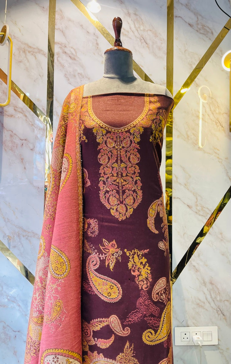 Premium kani Wollen Party Suits (100% Handmade)