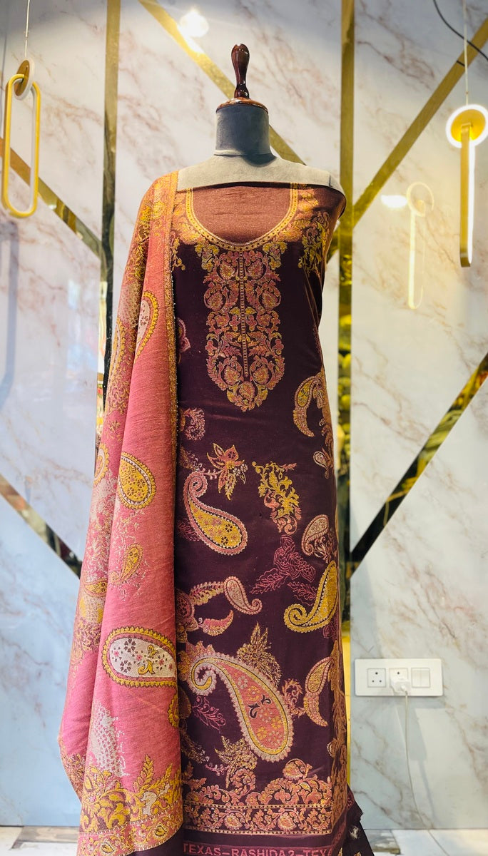 Premium kani Wollen Party Suits (100% Handmade)