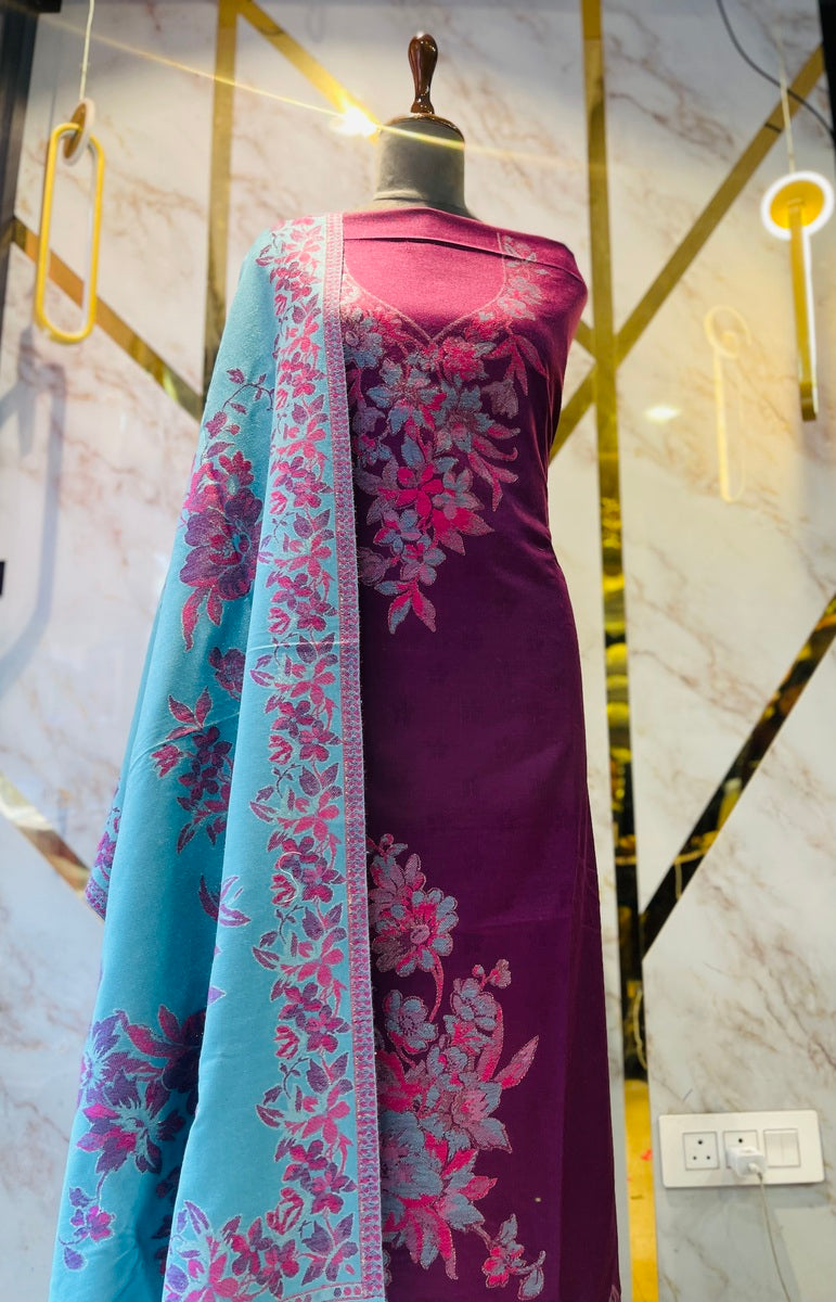 Premium kani Wollen Party Suits (100% Handmade)