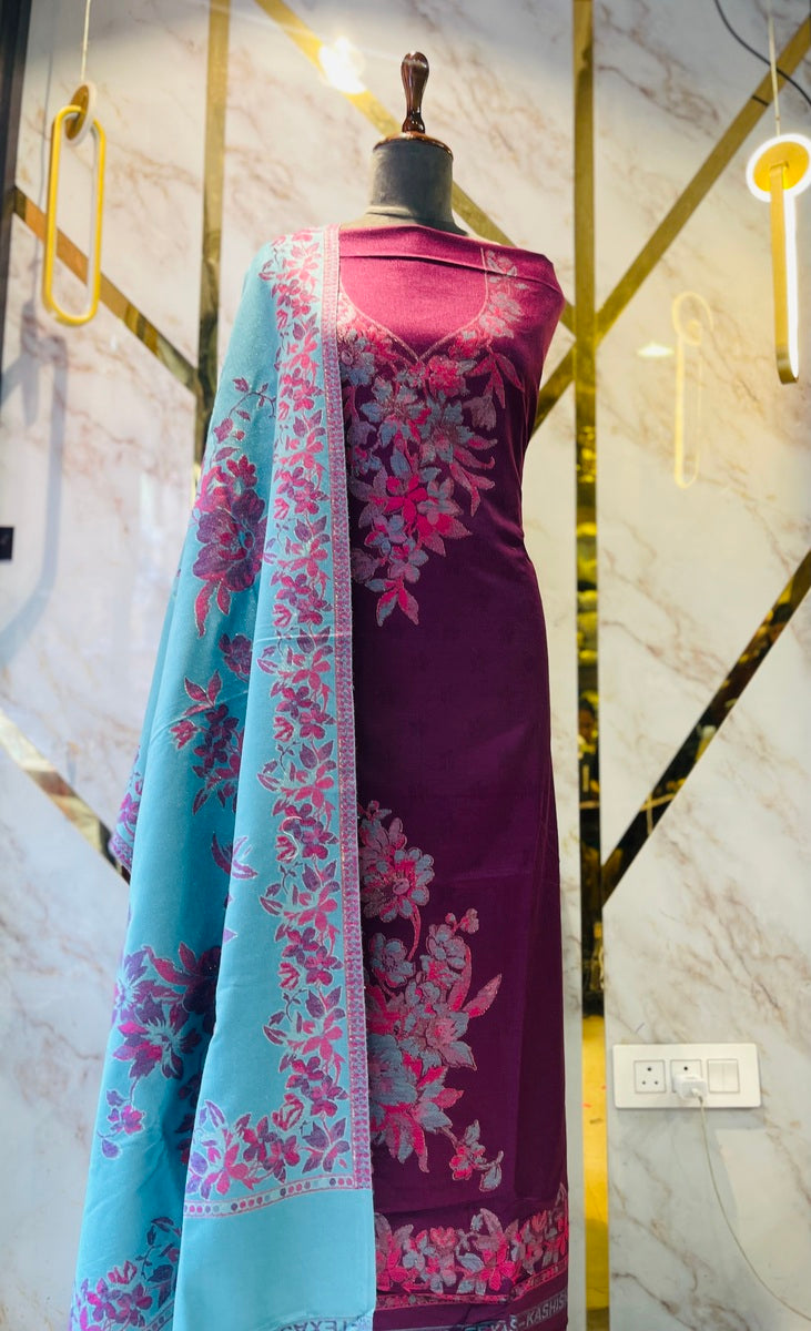 Premium kani Wollen Party Suits (100% Handmade)