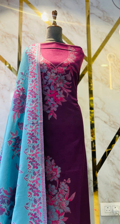 Premium kani Wollen Party Suits (100% Handmade)