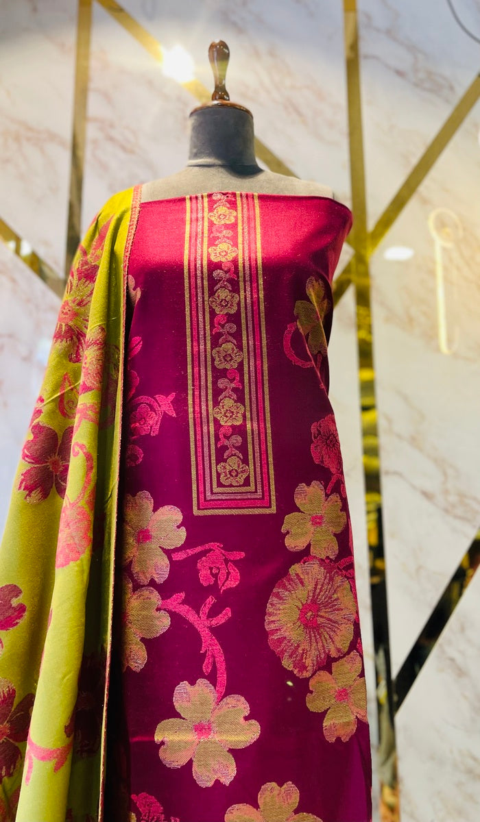 Premium kani Wollen Party Suits (100% Handmade)