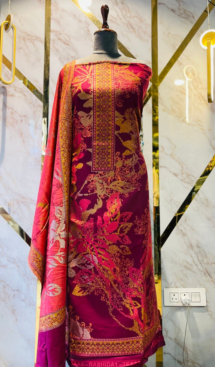 Premium kani Wollen Party Suits (100% Handmade)