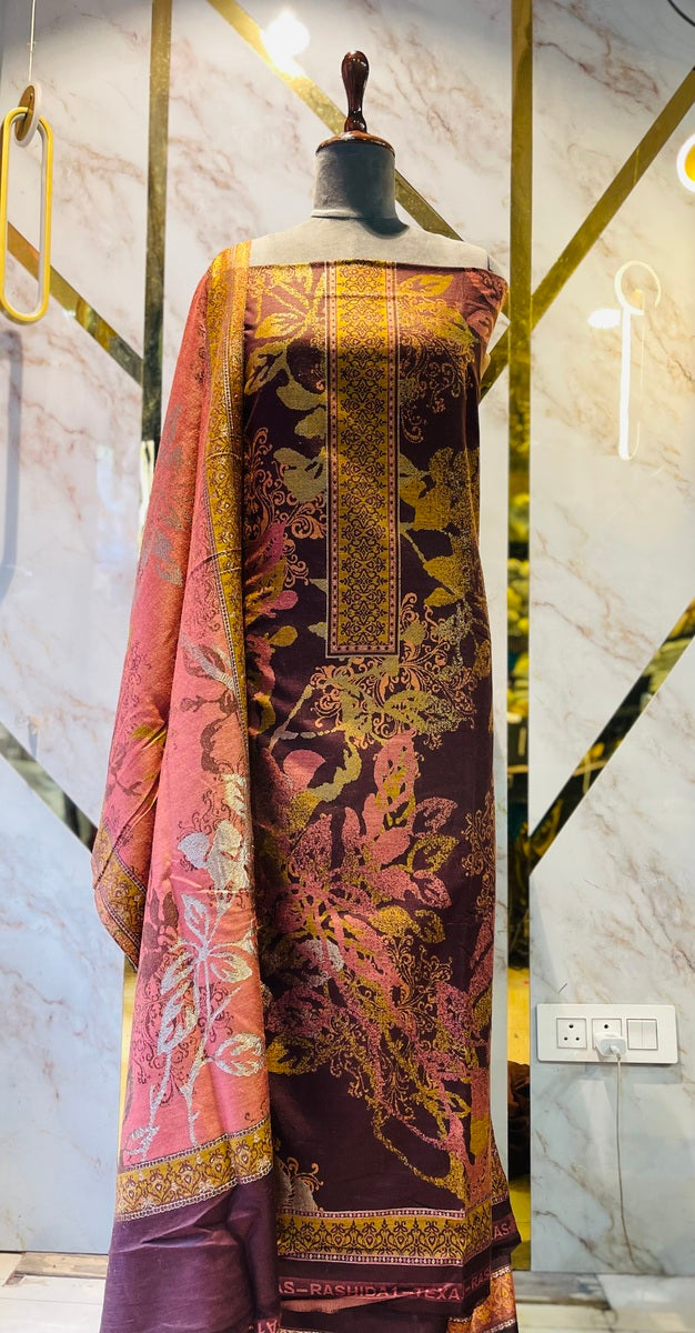 Premium kani Wollen Party Suits (100% Handmade)