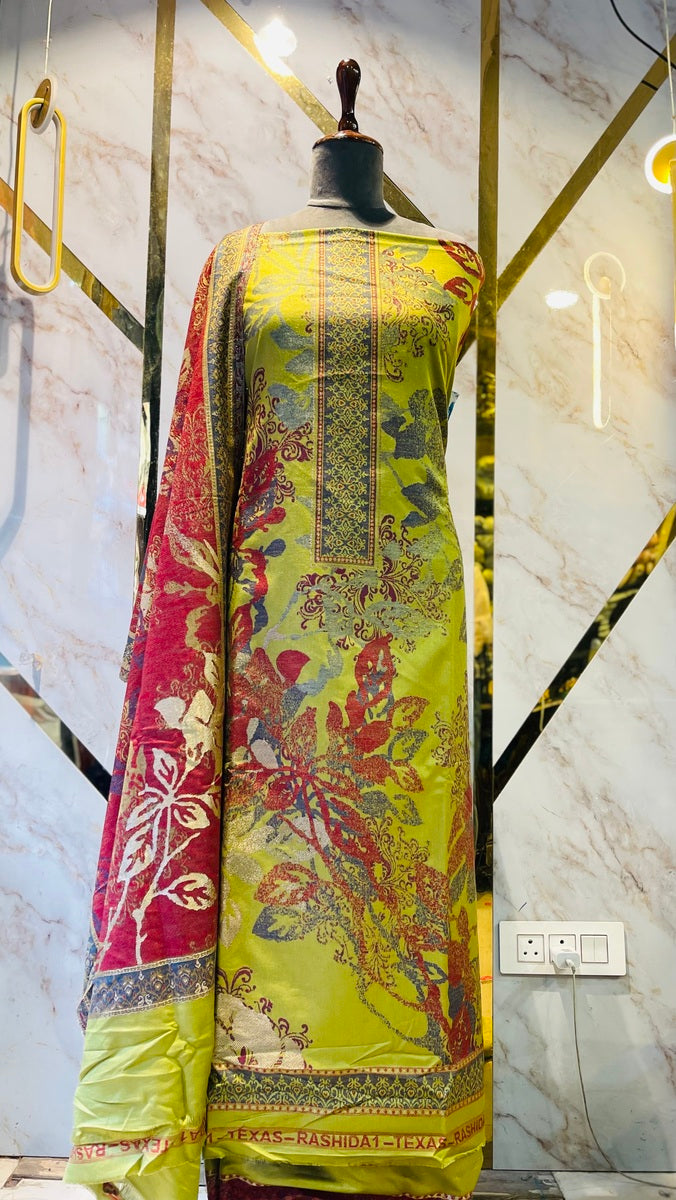 Premium kani Wollen Party Suits (100% Handmade)