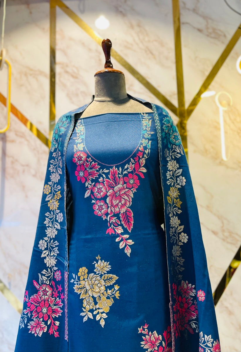 Premium kani Wollen Party Suits (100% Handmade)