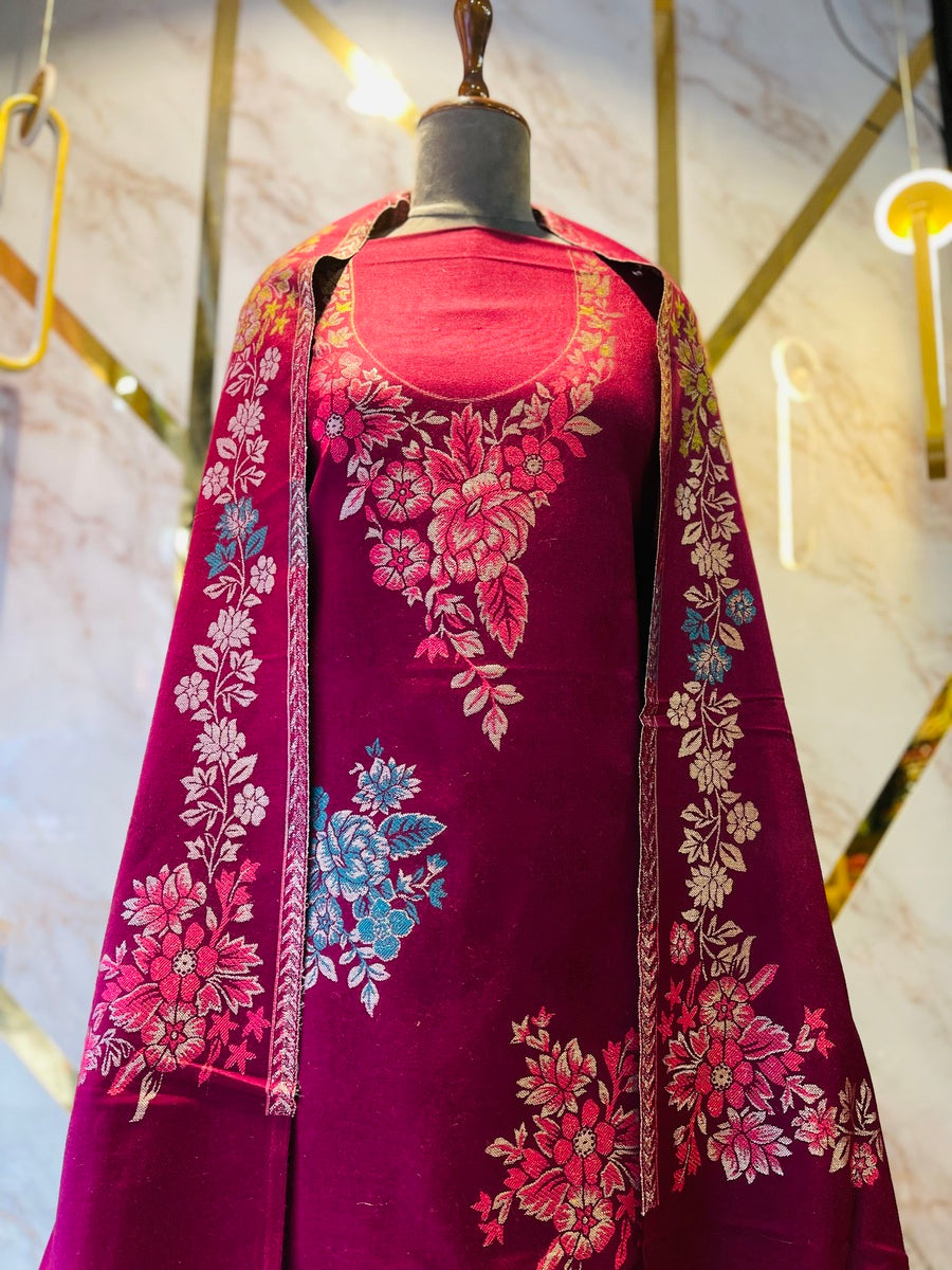 Premium kani Wollen Party Suits (100% Handmade)