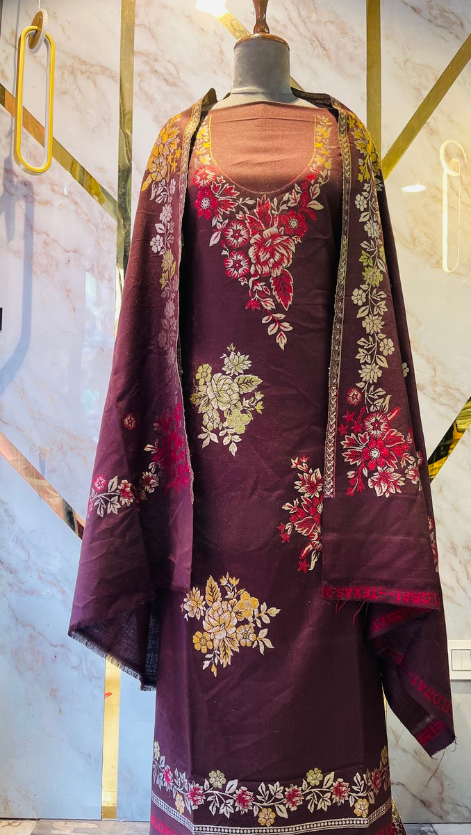 Premium kani Wollen Party Suits (100% Handmade)