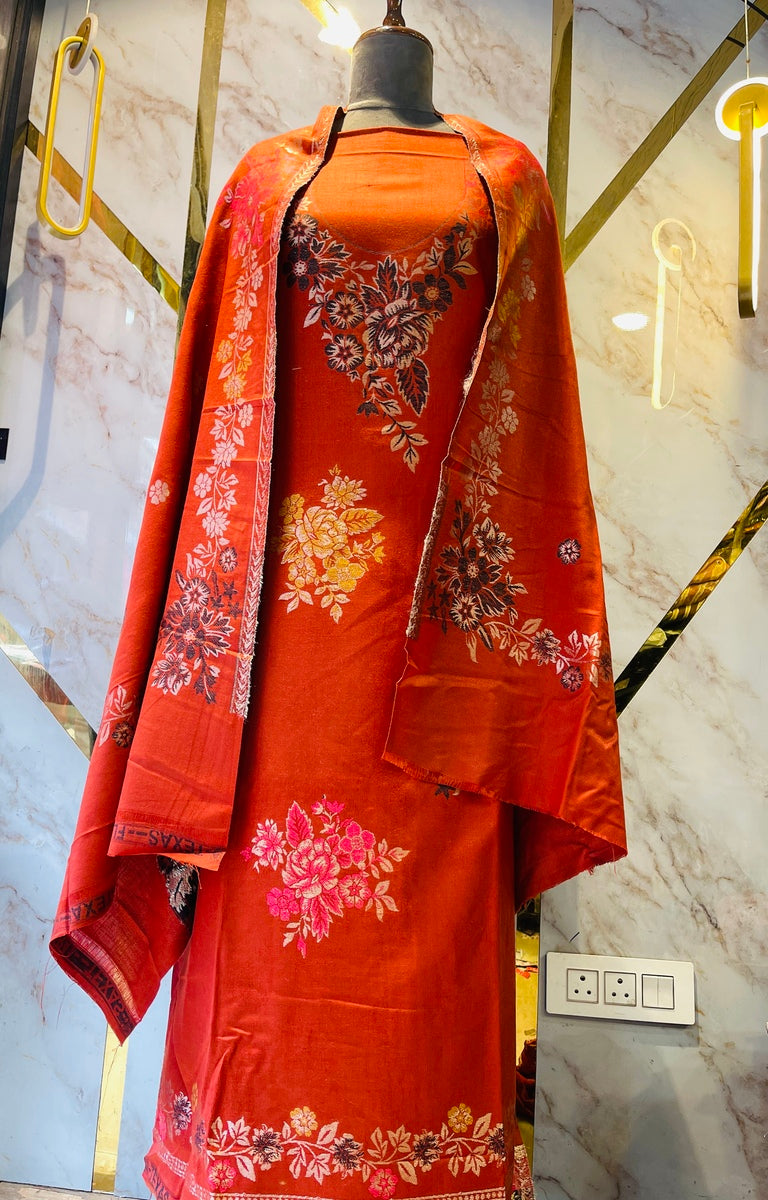 Premium kani Wollen Party Suits (100% Handmade)