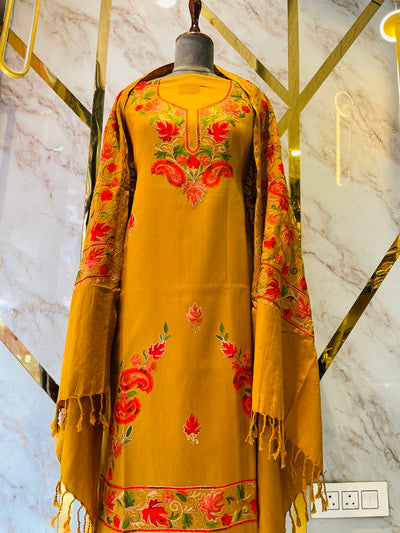 Kashmiri 🥶 winter pure suit (💯%handmade )