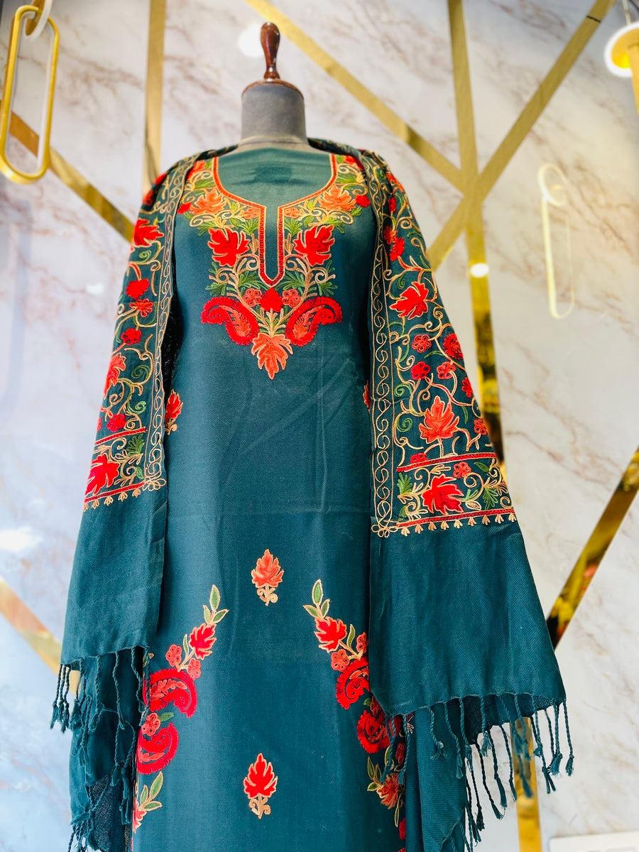 Kashmiri 🥶 winter pure suit (💯%handmade )