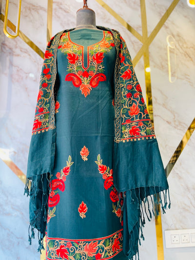 Kashmiri 🥶 winter pure suit (💯%handmade )