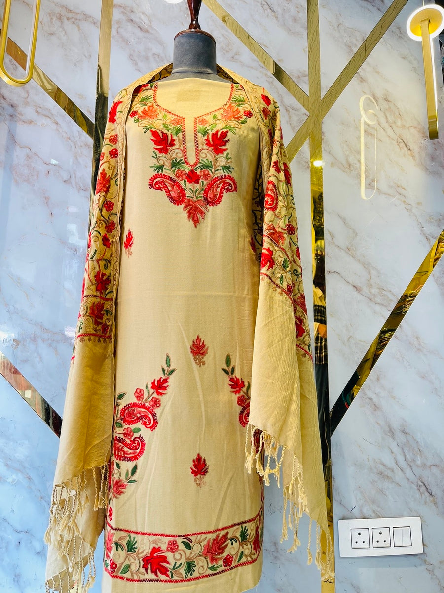 Kashmiri 🥶 winter pure suit (💯%handmade )