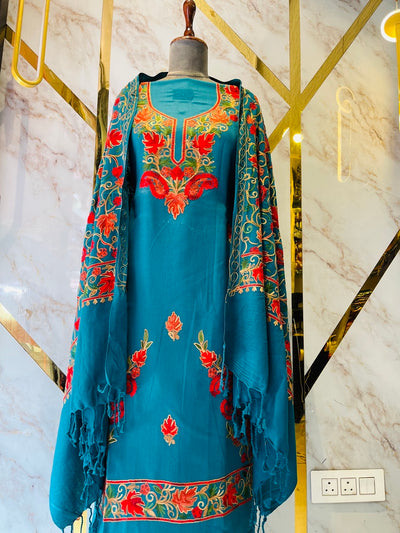 Kashmiri 🥶 winter pure suit (💯%handmade )