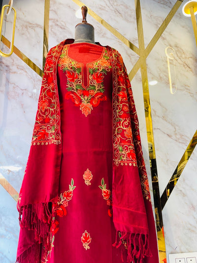 Kashmiri 🥶 winter pure suit (💯%handmade )