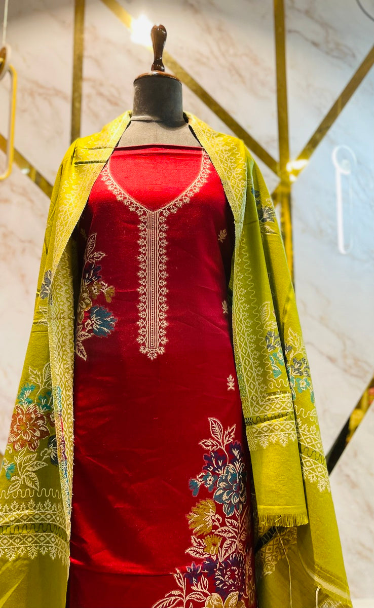 Premium kani Wollen Party Suits (100% Handmade)