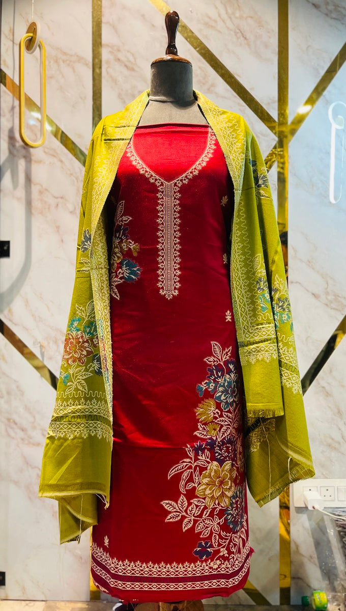 Premium kani Wollen Party Suits (100% Handmade)