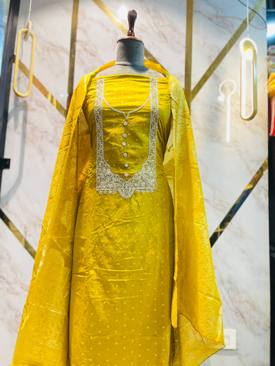 Party wear shimar silk suit