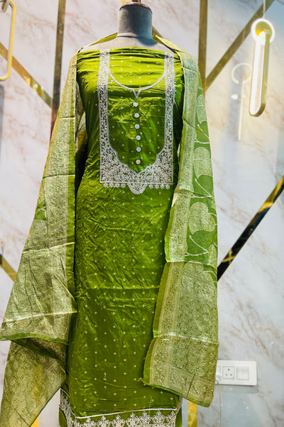 Party wear shimar silk suit