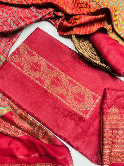 Premium kashmiri  Pashmina kani print Suit