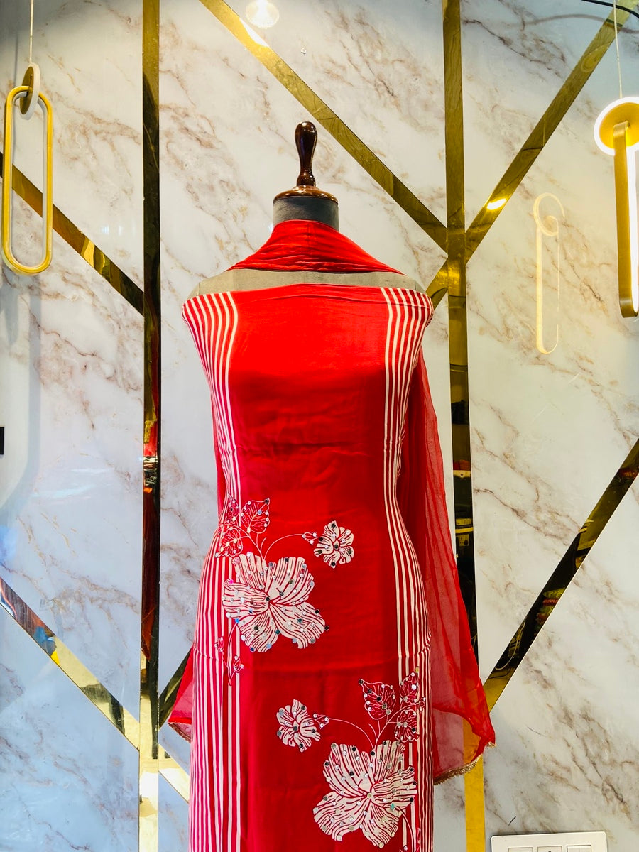 Party wear maslin suit❤