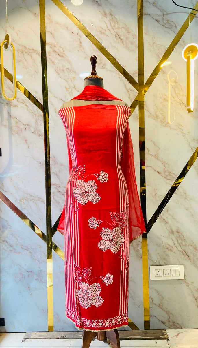 Party wear maslin suit❤