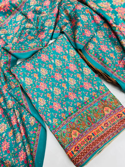 Premium Pashmina kani print Suit