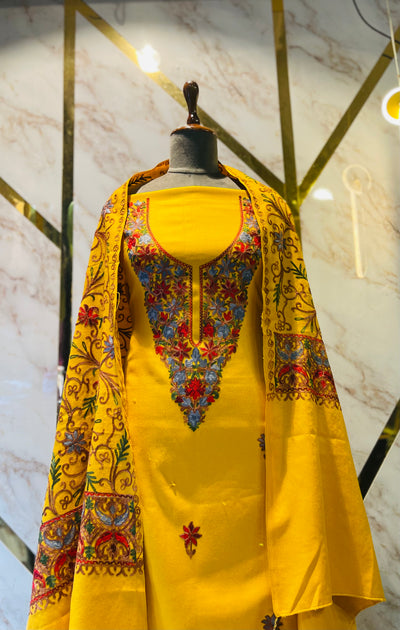 Kashmiri 🥶 winter pure suit (💯%handmade )