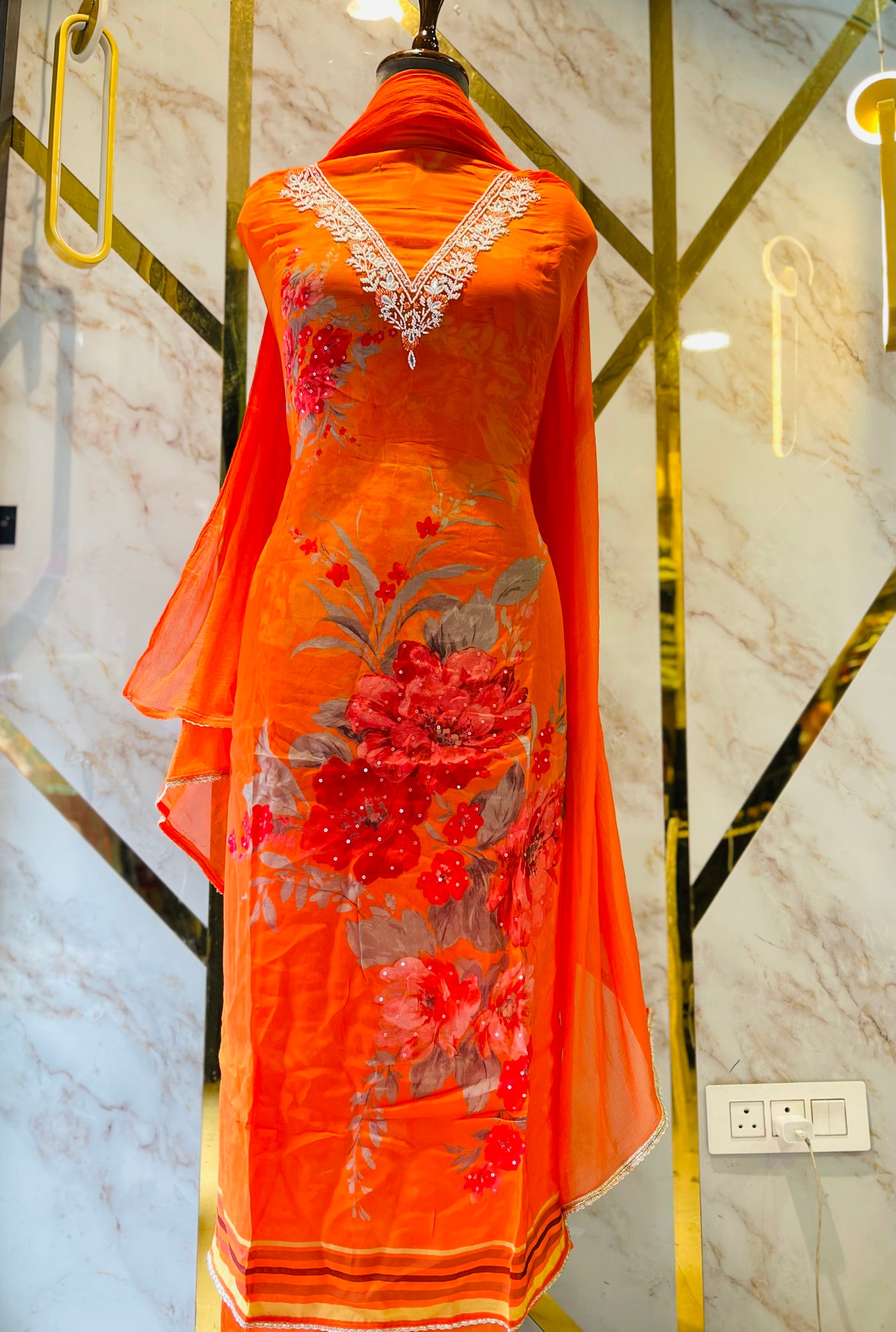 Premium  Organza suit