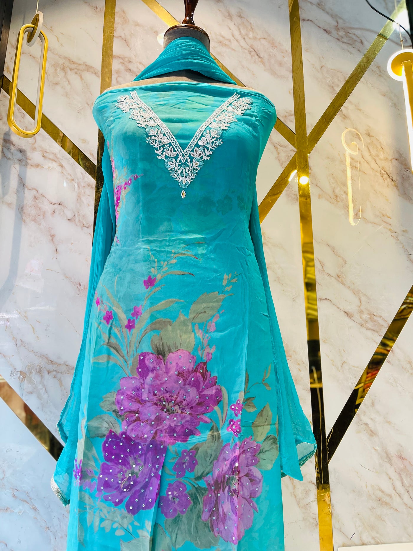 Premium  Organza suit