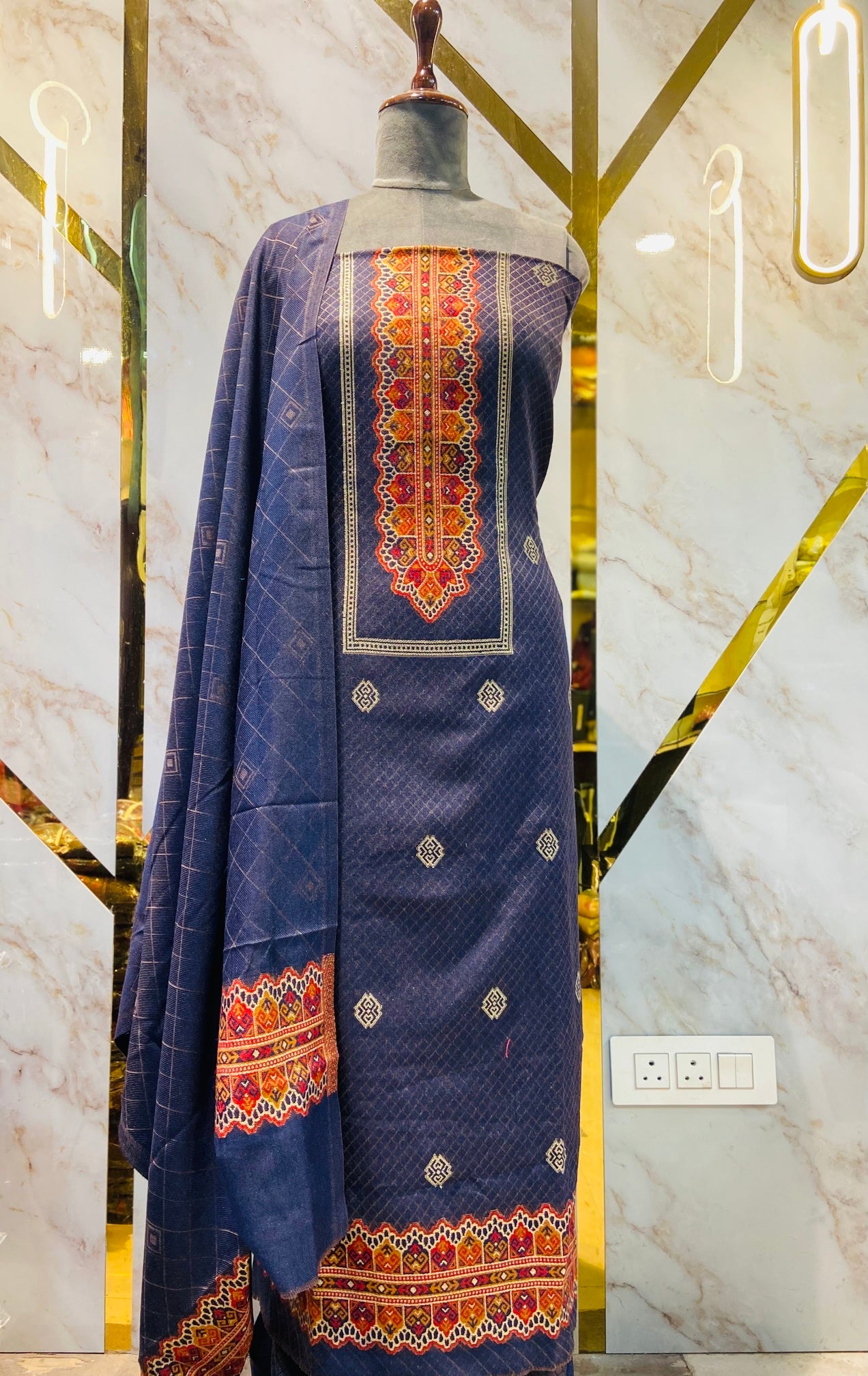 Premium Winter Kullu Suit (💯 % handmade powerloom )