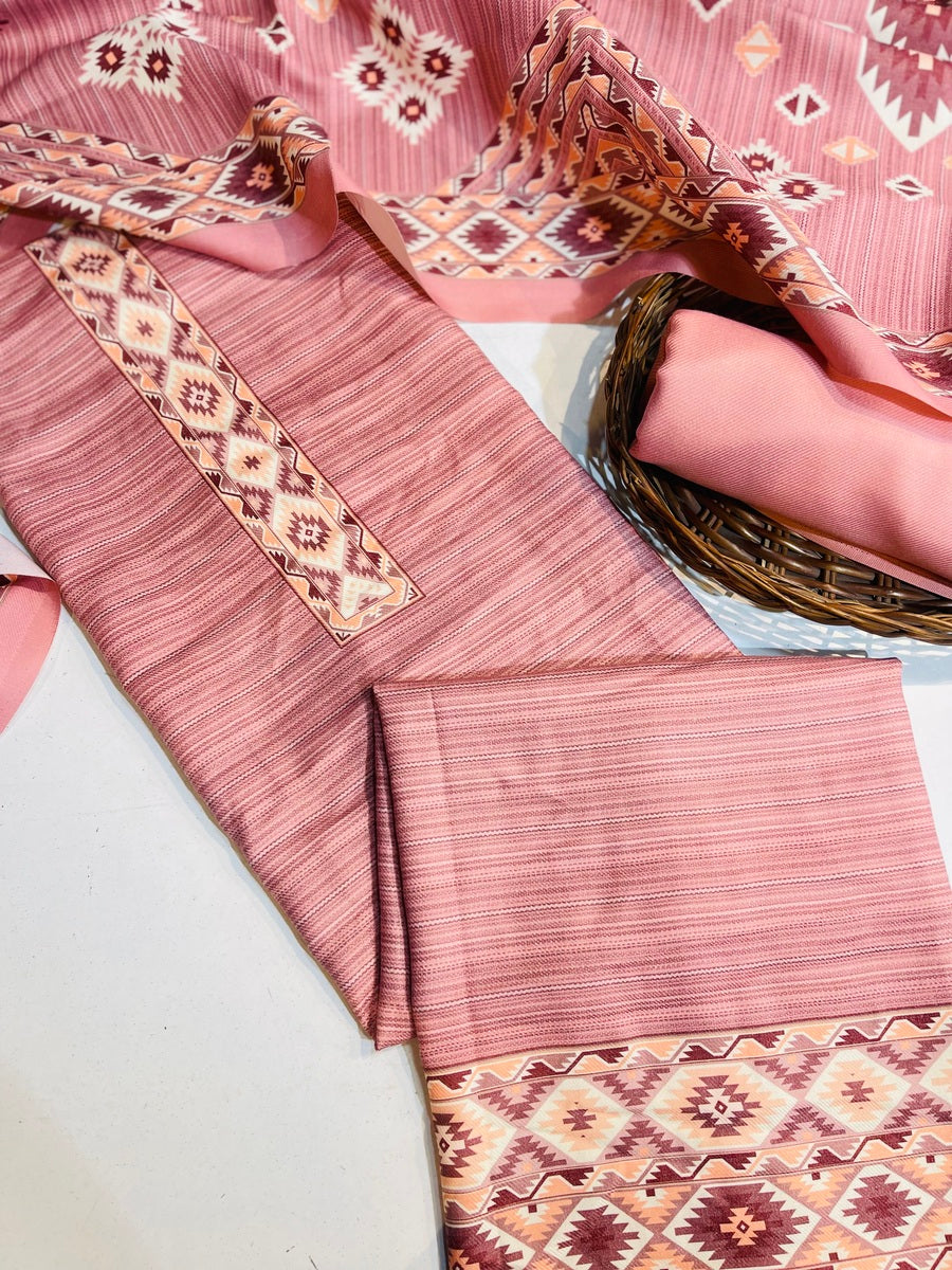 Premium kashmiri  Pashmina kani print Suit