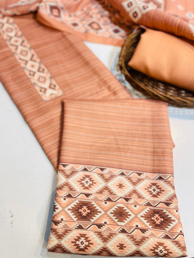 Premium kashmiri  Pashmina kani print Suit