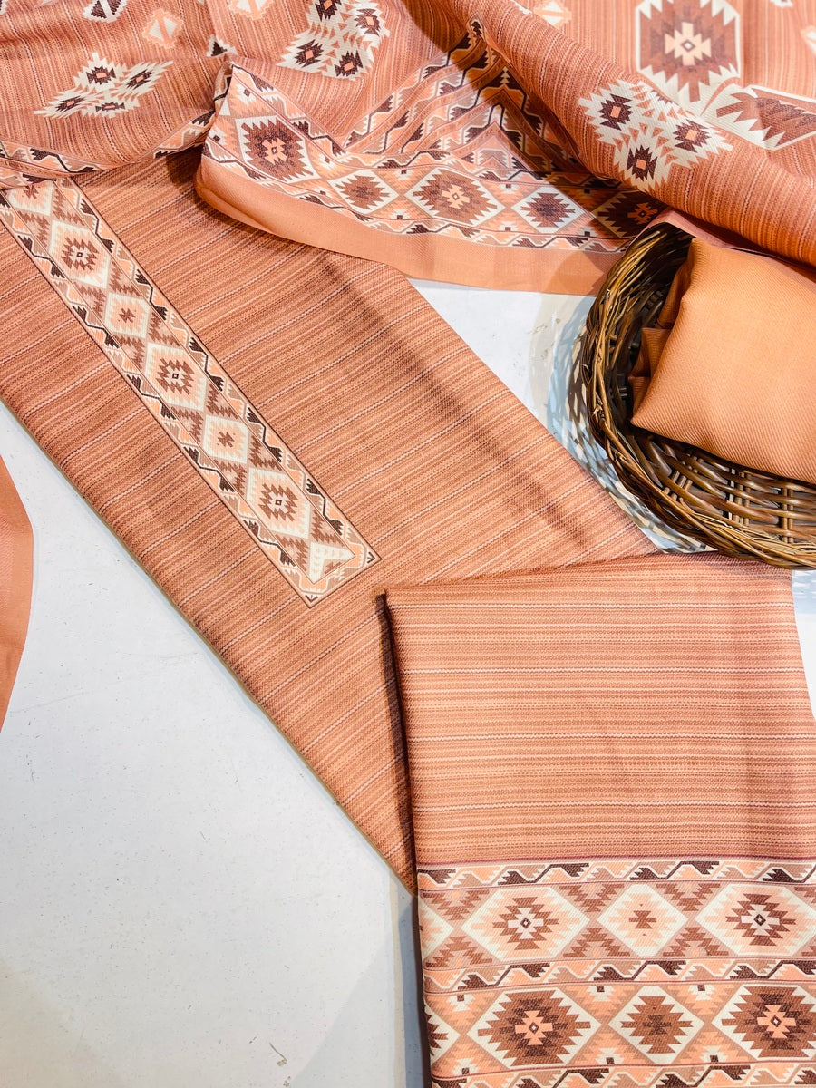 Premium kashmiri  Pashmina kani print Suit