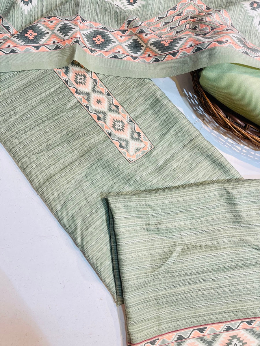 Premium kashmiri  Pashmina kani print Suit