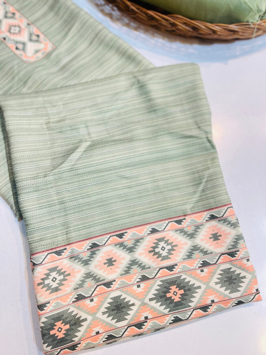 Premium kashmiri  Pashmina kani print Suit