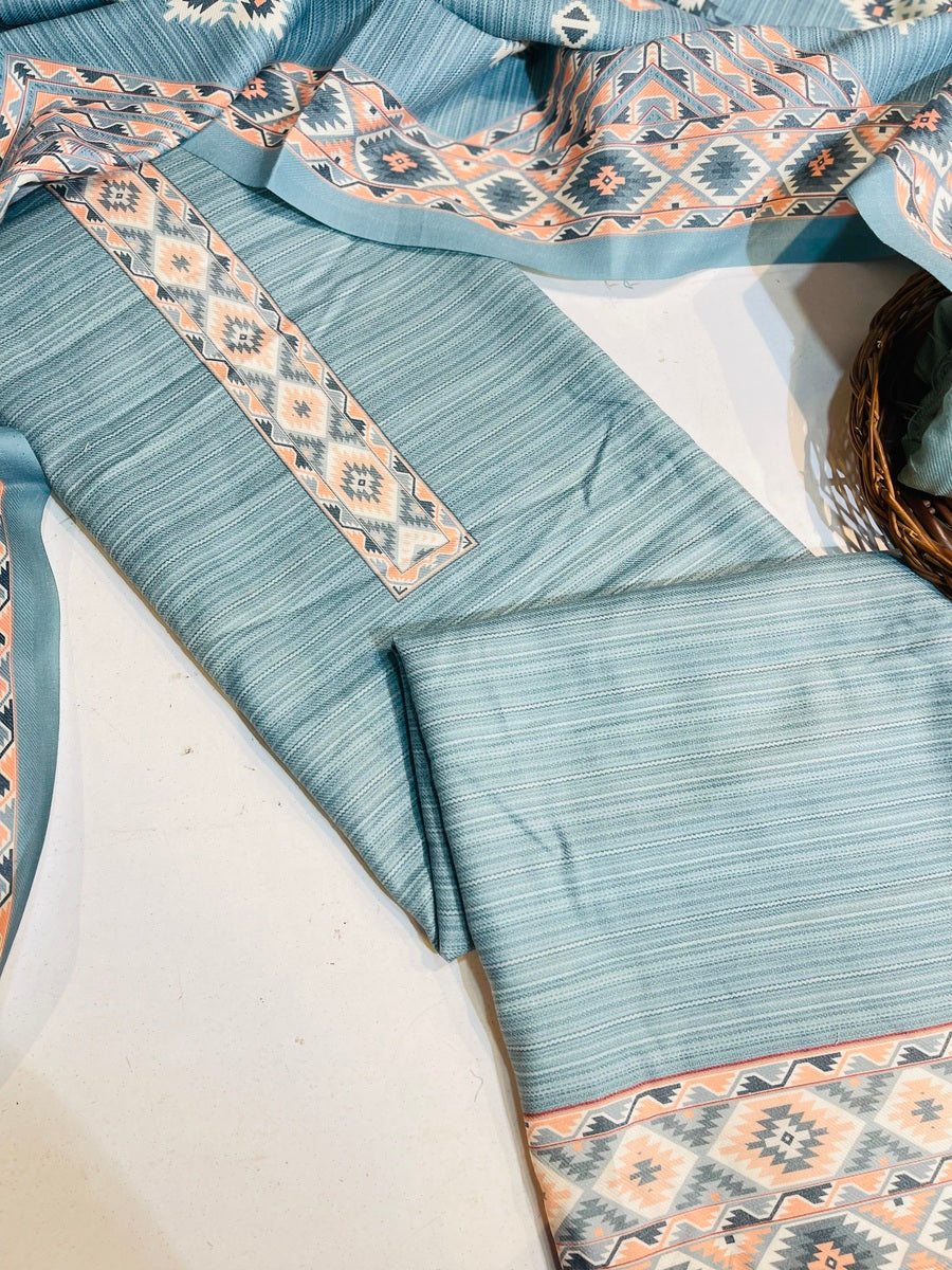 Premium kashmiri  Pashmina kani print Suit