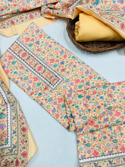 Premium kashmiri  Pashmina kani print Suit