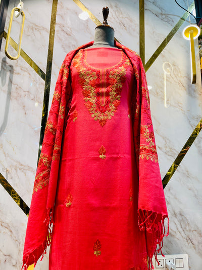 Kashmiri 🥶 winter pure suit (💯%handmade)