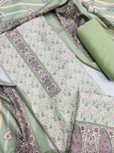 Premium kashmiri  Pashmina kani print Suit