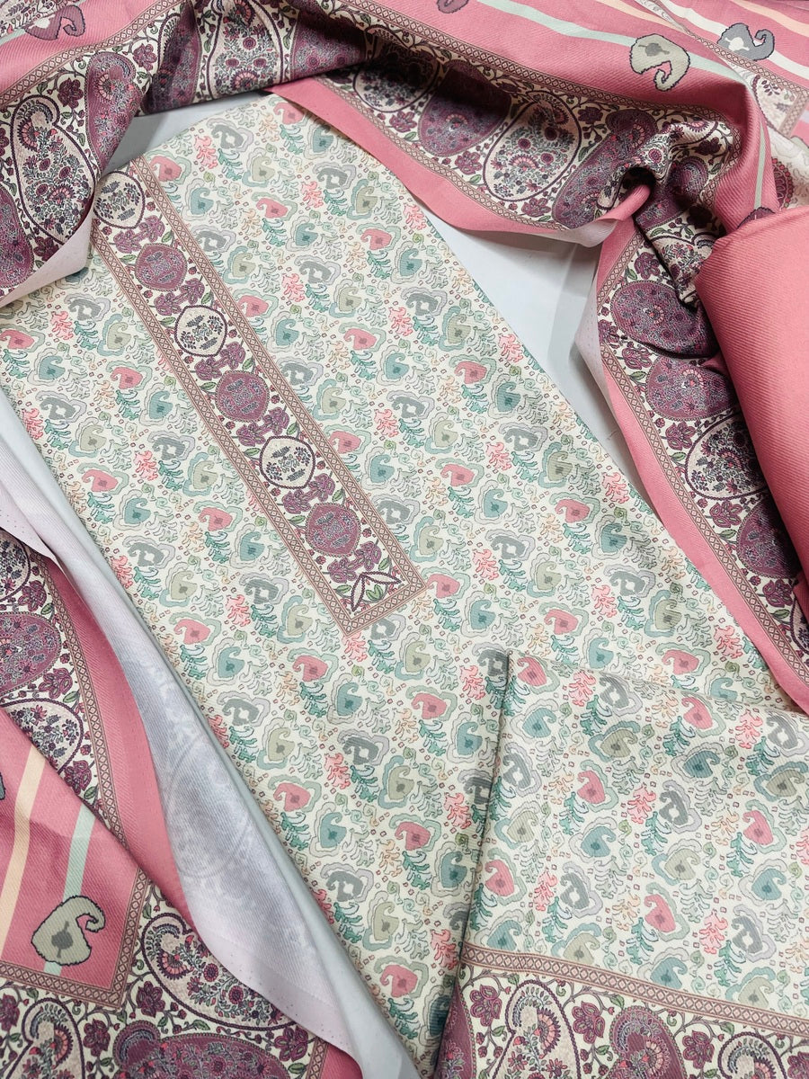 Premium kashmiri  Pashmina kani print Suit