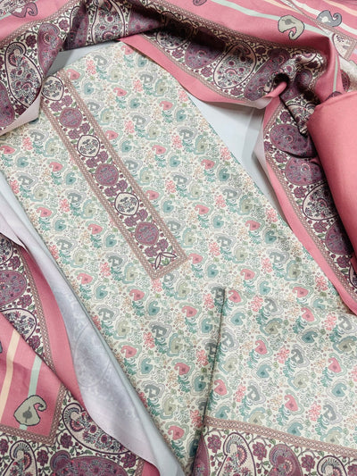 Premium kashmiri  Pashmina kani print Suit