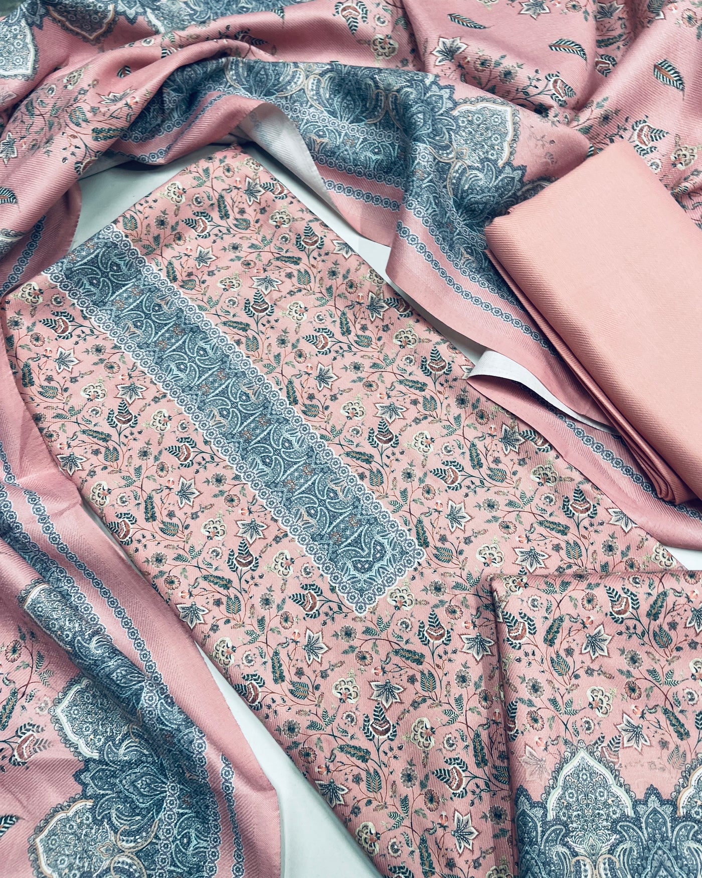 Premium kashmiri  Pashmina kani print Suit