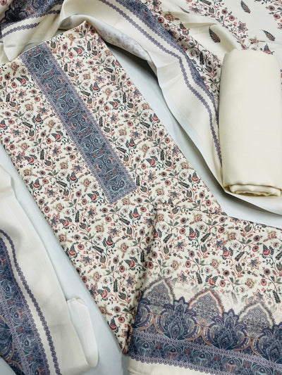 Premium kashmiri  Pashmina kani print Suit