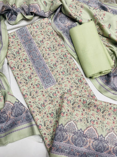 Premium kashmiri  Pashmina kani print Suit