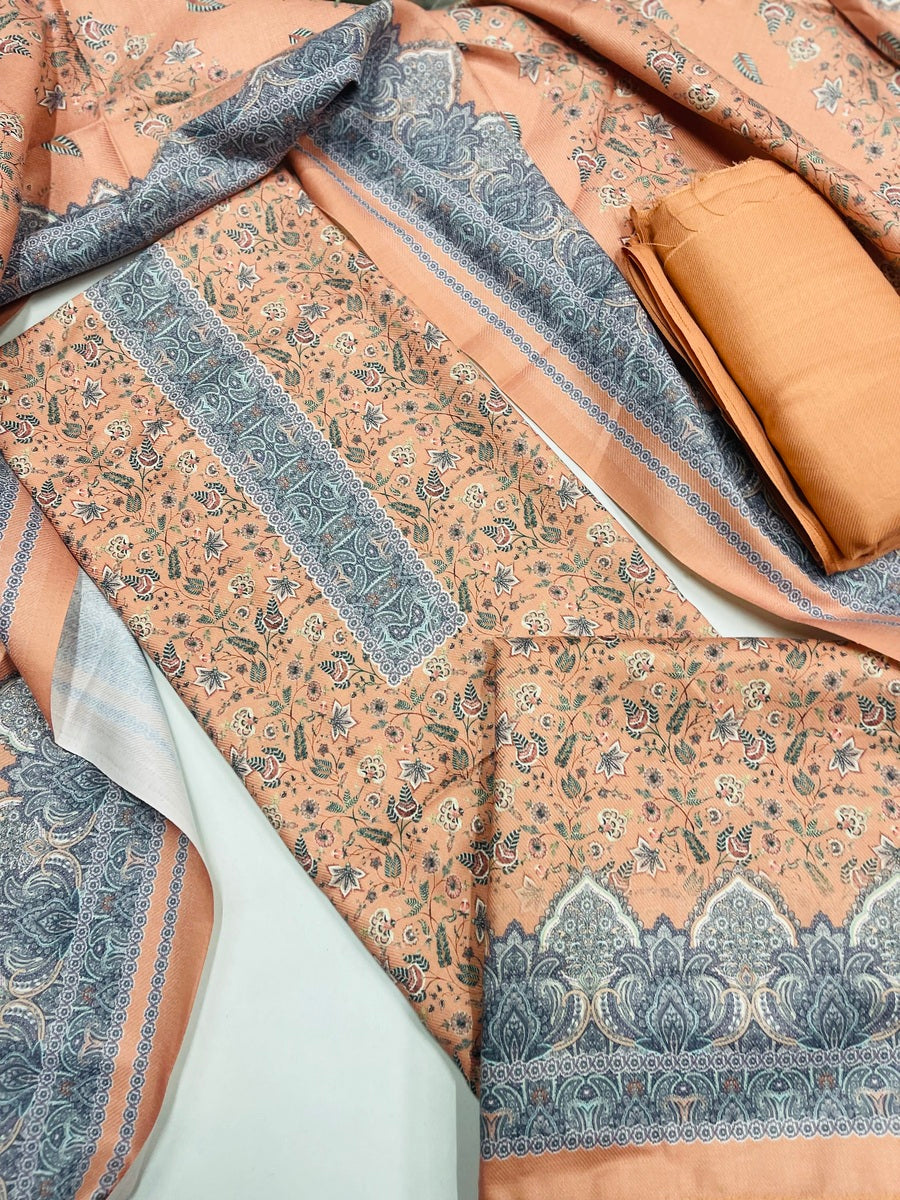 Premium kashmiri  Pashmina kani print Suit