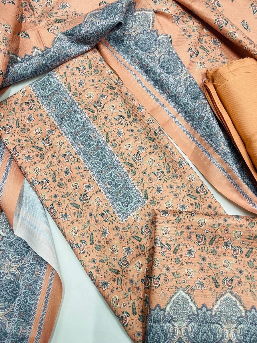 Premium kashmiri  Pashmina kani print Suit