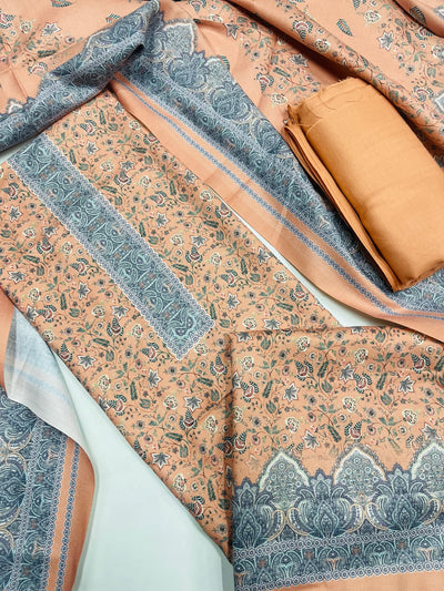 Premium kashmiri  Pashmina kani print Suit